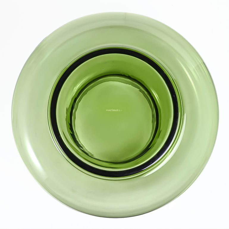 マリメッコ marimekko ベース 花瓶 URNA グラスベース オリーブ