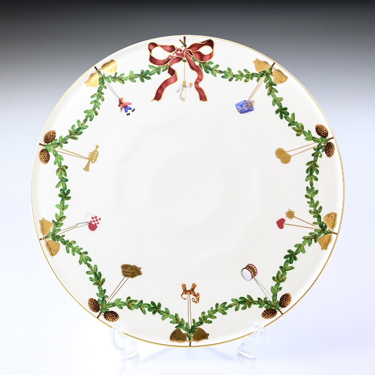 ロイヤルコペンハーゲン ROYAL COPENHAGEN スターフルーテッド ケーキプレート ディッシュ 32cm 2503373 【日本未発売】 1017442 北欧食器 洋食器 名入れ可有料 【スペシャルラッピング660円(別売り)】