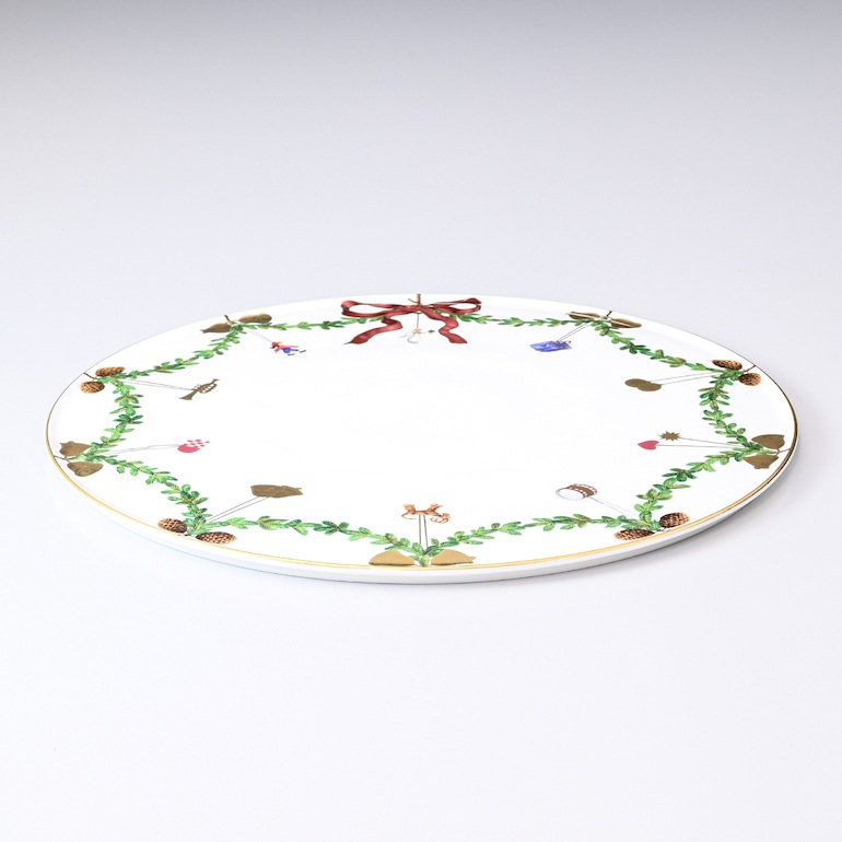 ロイヤルコペンハーゲン ROYAL COPENHAGEN スターフルーテッド ケーキプレート ディッシュ 32cm 2503373 【日本未発売】 1017442 北欧食器 洋食器 名入れ可有料 【スペシャルラッピング660円(別売り)】