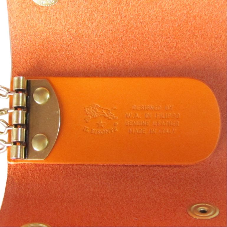 イルビゾンテ Il Bisonte キーケース Orange オレンジ C0378 P 166 カウハイドレザー 名入れ可有料 名入れ別売り すべての商品 エイレベル公式通販 ブランド品をお求めやすく提供