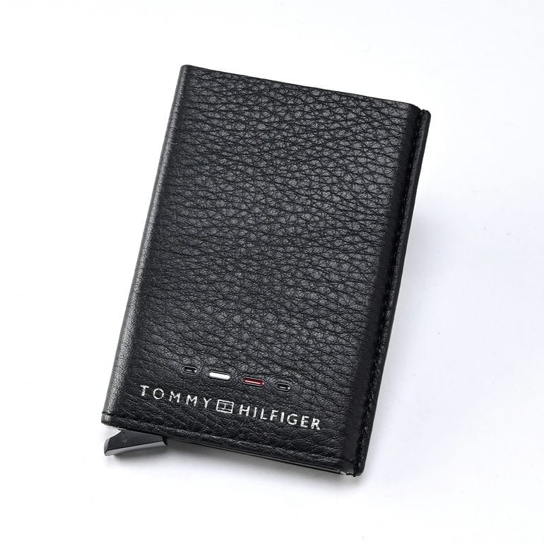 【名入れ可有料】高品質ヨーロッパ輸入モデル トミーヒルフィガー TOMMY HILFIGER カードケース カードホルダー プレミアム METAL CC HOLDER ブラック AM0AM12760 BDS BLACK【スペシャルラッピング660円(別売り)】