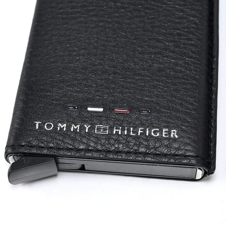 【名入れ可有料】高品質ヨーロッパ輸入モデル トミーヒルフィガー TOMMY HILFIGER カードケース カードホルダー プレミアム METAL CC HOLDER ブラック AM0AM12760 BDS BLACK【スペシャルラッピング660円(別売り)】