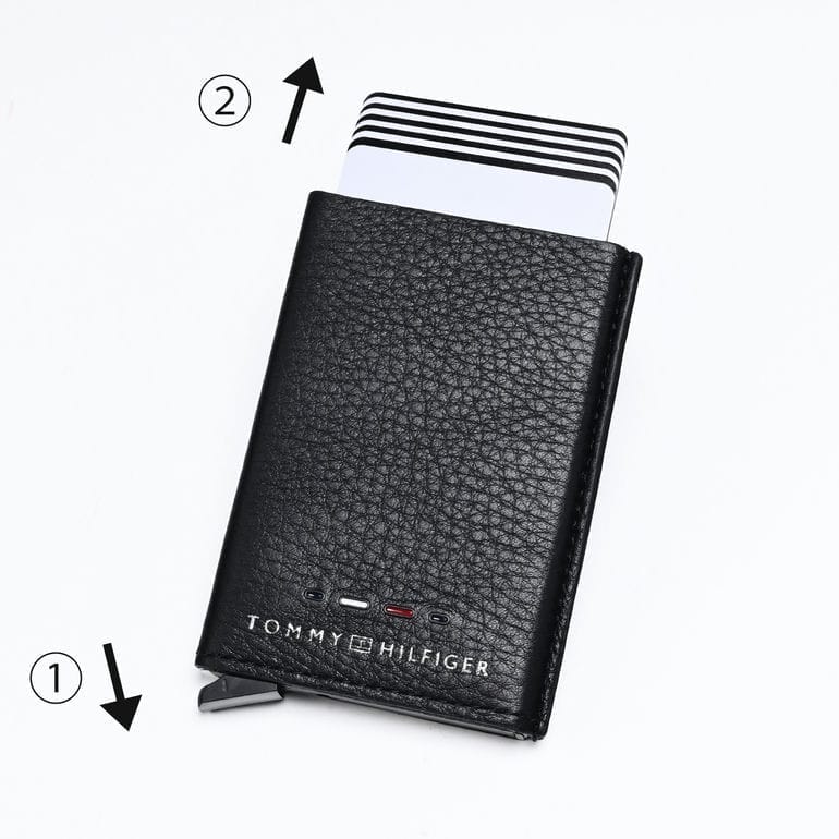 【名入れ可有料】高品質ヨーロッパ輸入モデル トミーヒルフィガー TOMMY HILFIGER カードケース カードホルダー プレミアム METAL CC HOLDER ブラック AM0AM12760 BDS BLACK【スペシャルラッピング660円(別売り)】