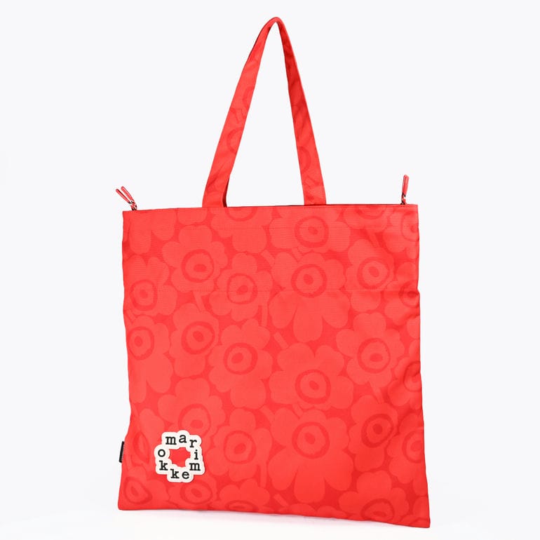 マリメッコ marimekko トートバッグ 買い物袋 ショルダートート Metka メトカ ミニ ウニッコ ダークレッド 95333 095333 330 A4サイズ収納可能 北欧雑貨 北欧デザイン