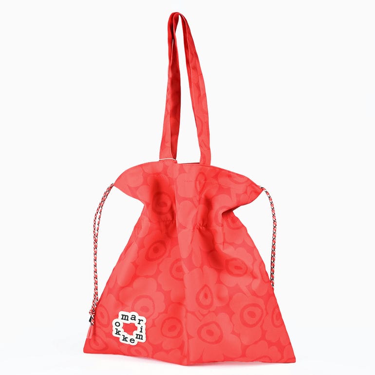 マリメッコ marimekko トートバッグ 買い物袋 ショルダートート Metka メトカ ミニ ウニッコ ダークレッド 95333 095333 330 A4サイズ収納可能 北欧雑貨 北欧デザイン
