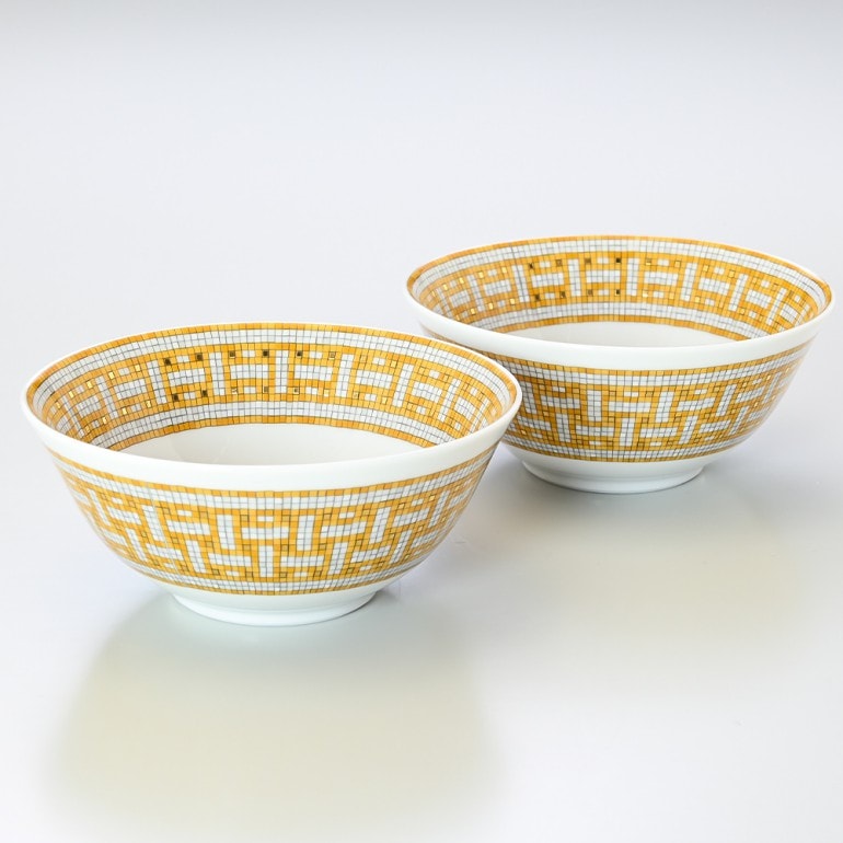 エルメス HERMES モザイク ヴァンキャトル 26084P2 190ml ライスボウル