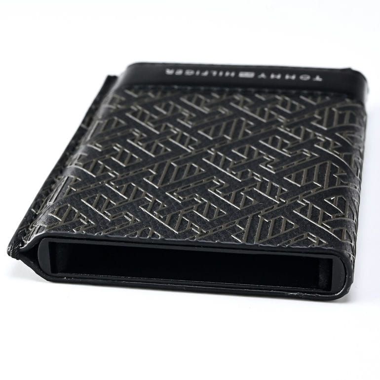 【名入れ可有料】高品質ヨーロッパ輸入モデル トミーヒルフィガー TOMMY HILFIGER カードケース カードホルダー モノグラム METAL CC HOLDER ブラック AM0AM12783 BDS BLACK【スペシャルラッピング660円(別売り)】