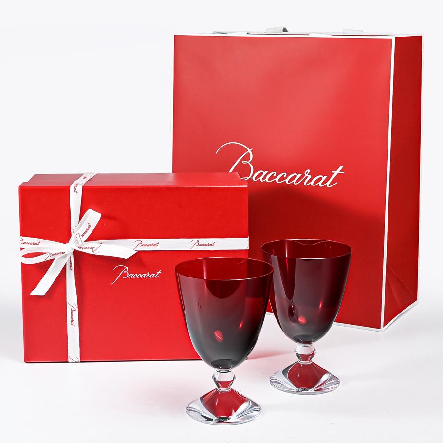 【名入れ可有料】バカラ Baccarat ギフトセット グラス ワイングラス ベガ スモールグラス レッド ペア 高さ14cm 2812265 【熨斗対応】 洋食器 <br>【スペシャルラッピング660円(別売り)】