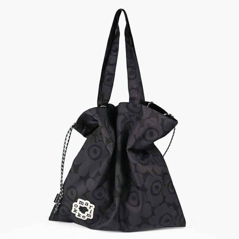 マリメッコ marimekko トートバッグ 買い物袋 ショルダートート Metka メトカ ミニ ウニッコ ブラック 95333 095333 990 A4サイズ収納可能 北欧雑貨 北欧デザイン