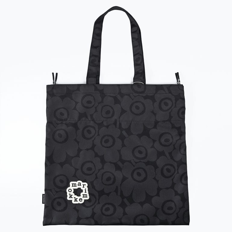 マリメッコ marimekko トートバッグ 買い物袋 ショルダートート Metka メトカ ミニ ウニッコ ブラック 95333 095333 990 A4サイズ収納可能 北欧雑貨 北欧デザイン