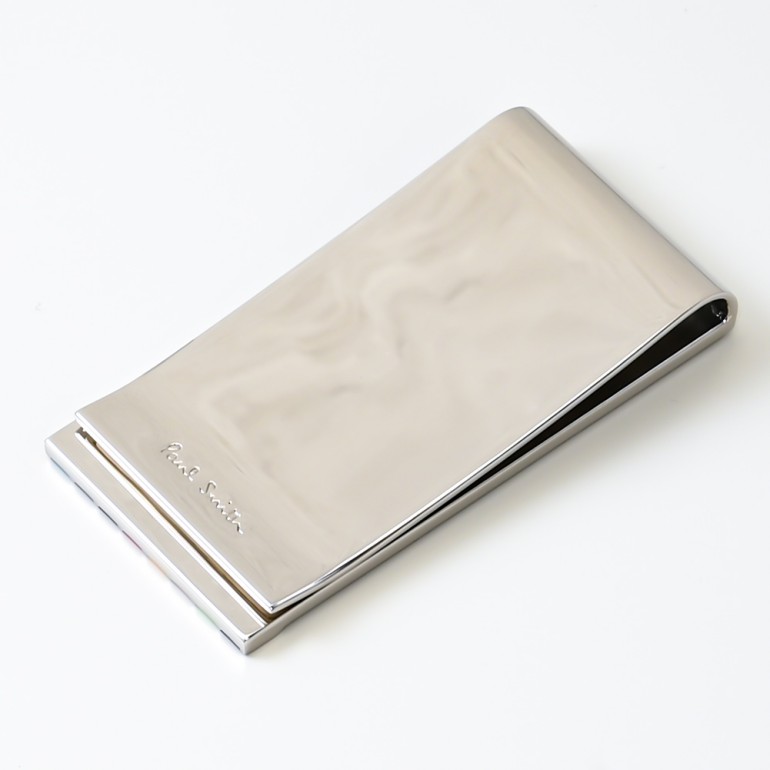 ポールスミス Paul Smith マネークリップ マルチストライプ エッチング シルバー MONE EETCH 97 名入れ可有料【スペシャルラッピング660円(別売り)】