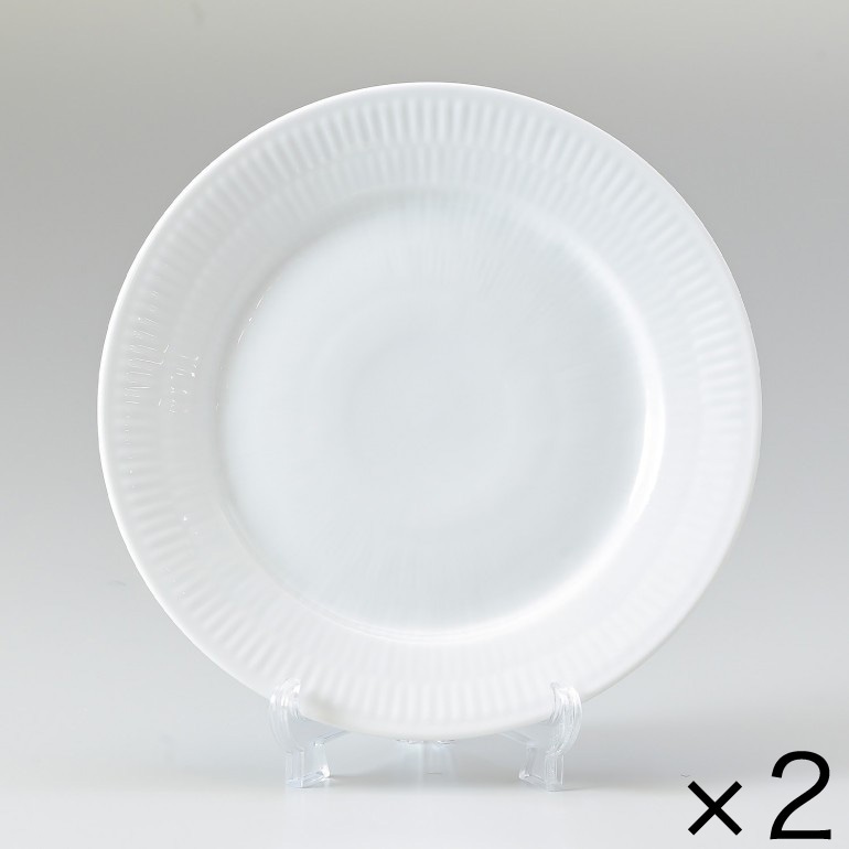 2個セット ロイヤルコペンハーゲン ホワイトフルーテッド 19cm