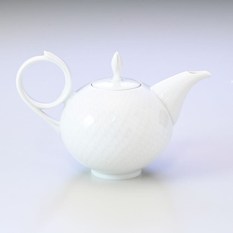 マイセン 波の戯れ ホワイト ティーポット S Meissen 000001-29722-1 洋食器 【ドイツ本国のBOX・ドイツ本国の紙袋別売り】【スペシャルラッピング660円(別売り)】