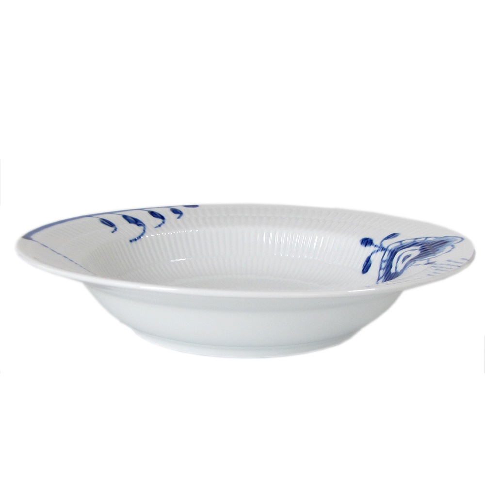 ロイヤルコペンハーゲン ブルーフルーテッド メガ ディーププレート 深