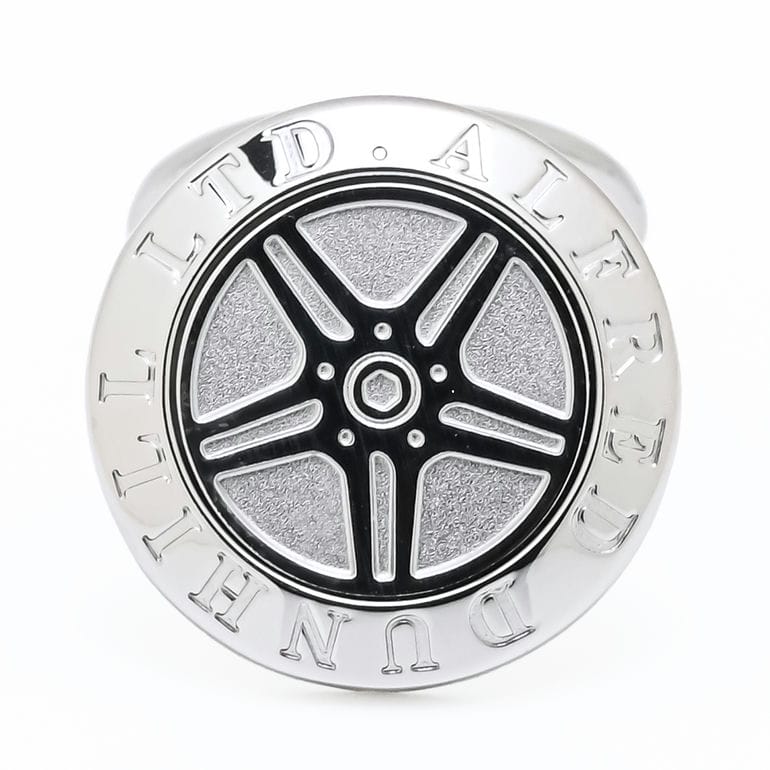 【名入れ可有料】ダンヒル dunhill カフス カフリンクス カフスボタン タイヤ メンズ シルバー DU24FUS8204040 英国 <br>【スペシャルラッピング660円(別売り)】