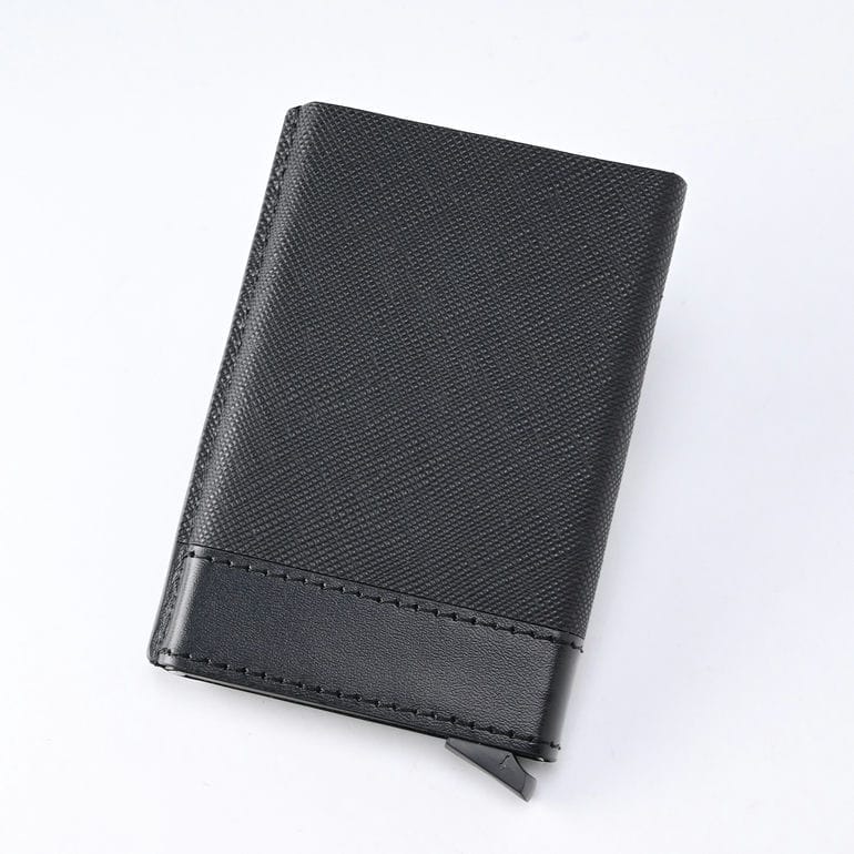 【名入れ可有料】高品質ヨーロッパ輸入モデル トミーヒルフィガー TOMMY HILFIGER カードケース カードホルダー キーリング ギフトセット サフィアーノ METAL CC AND KEY FOB メンズ ブラック AM0AM13127 BDS BLACK【スペシャルラッピング660円(別売り)】