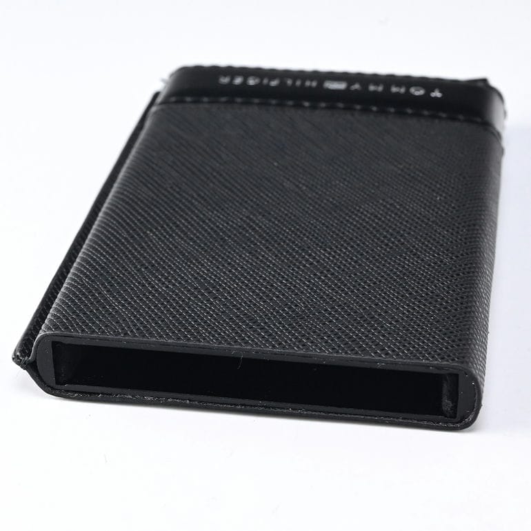 【名入れ可有料】高品質ヨーロッパ輸入モデル トミーヒルフィガー TOMMY HILFIGER カードケース カードホルダー キーリング ギフトセット サフィアーノ METAL CC AND KEY FOB メンズ ブラック AM0AM13127 BDS BLACK【スペシャルラッピング660円(別売り)】