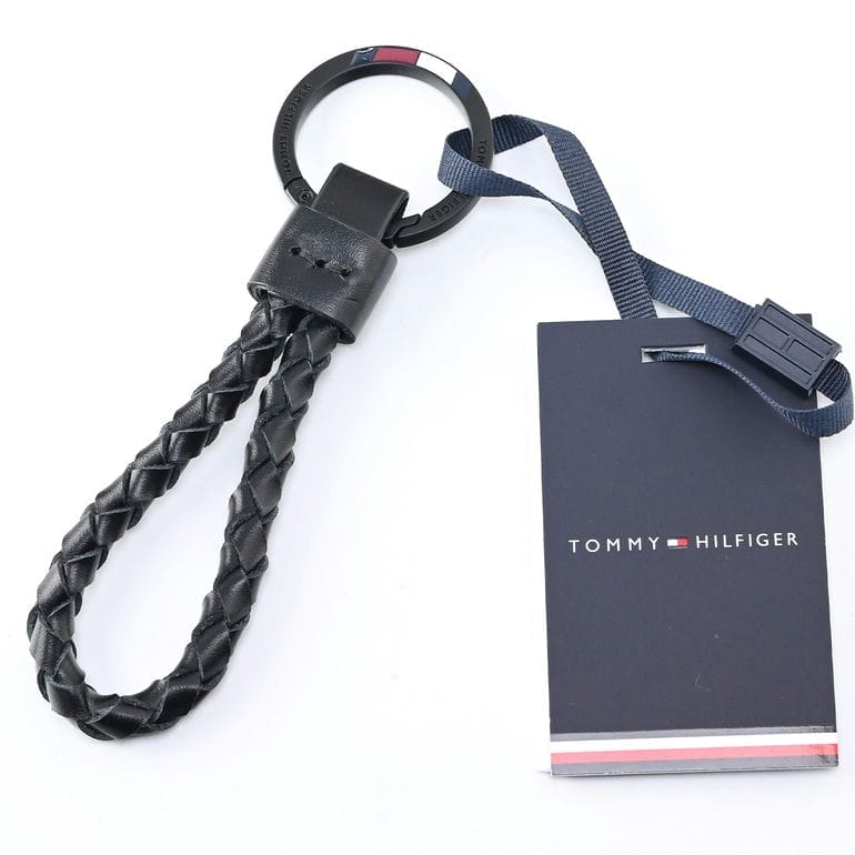 【名入れ可有料】高品質ヨーロッパ輸入モデル トミーヒルフィガー TOMMY HILFIGER カードケース カードホルダー キーリング ギフトセット サフィアーノ METAL CC AND KEY FOB メンズ ブラック AM0AM13127 BDS BLACK【スペシャルラッピング660円(別売り)】