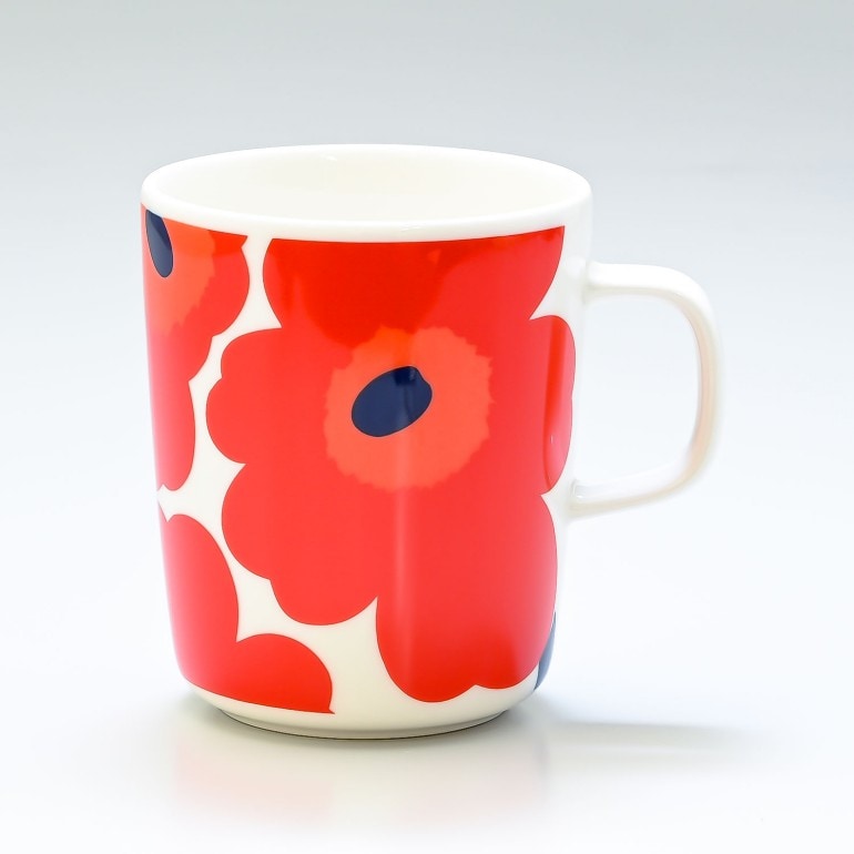 マリメッコ marimekko マグカップ ペア コップ 250ml 食器 2個セット UNIKKO ウニッコ レッド×レッド 063431 001 名入れ可有料 北欧食器 洋食器【スペシャルラッピングB対応(別売り)】