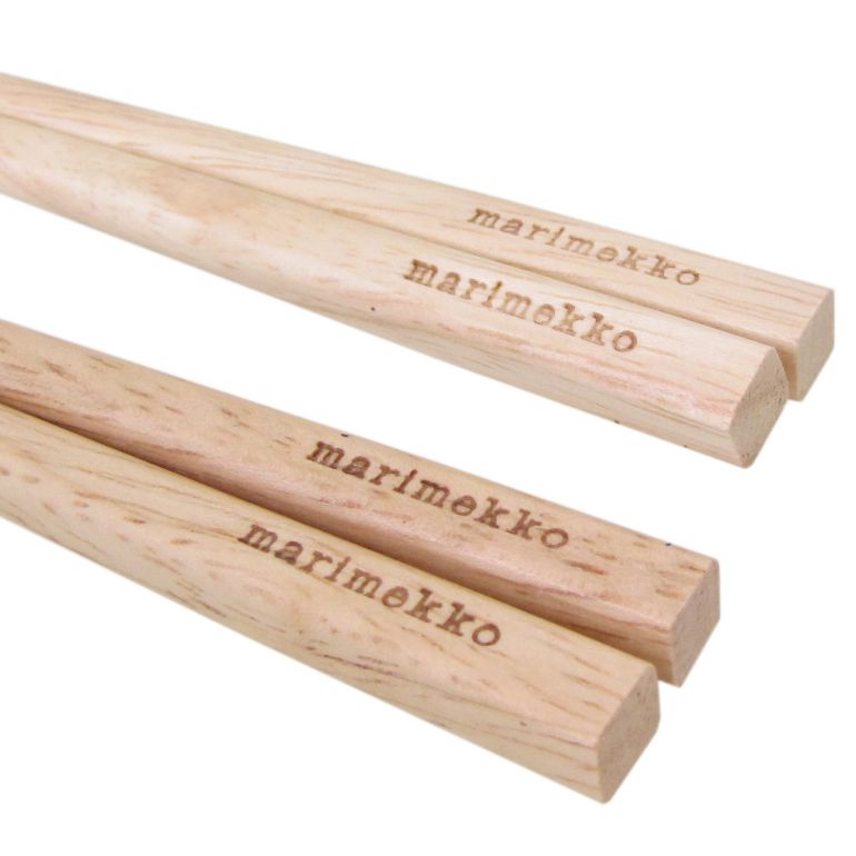 マリメッコ marimekko 箸 箸置き 夫婦箸 木婚式 Chopstick チョップ