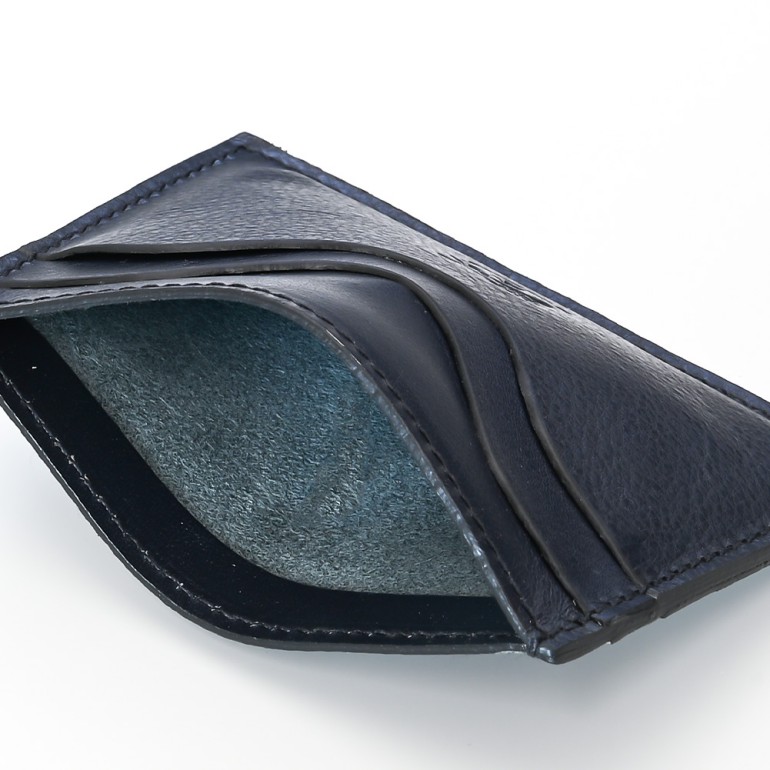 イルビゾンテ IL BISONTE カードケース パスケース メンズ レディース バケッタレザー NAVY ダークネイビー C1167 EP 137【スペシャルラッピング660円(別売り)】