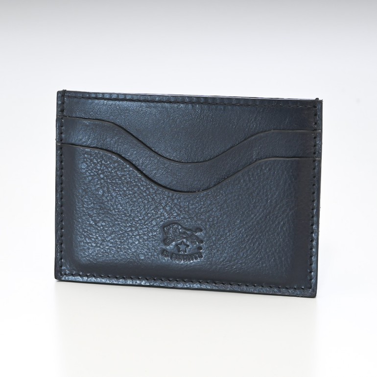 イルビゾンテ IL BISONTE カードケース パスケース メンズ レディース バケッタレザー NAVY ダークネイビー C1167 EP 137【スペシャルラッピング660円(別売り)】