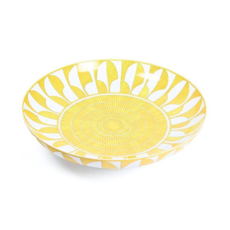 エルメス HERMES ディーププレート ラウンドプラッター ラージ 36.5cm ソレイユ ドゥ エルメス Soleil d'Hermes 046052P 大皿 太陽の輝き ひまわり ヒマワリ 向日葵 洋食器 名入れ可有料  【スペシャルラッピング1100円(別売り)】