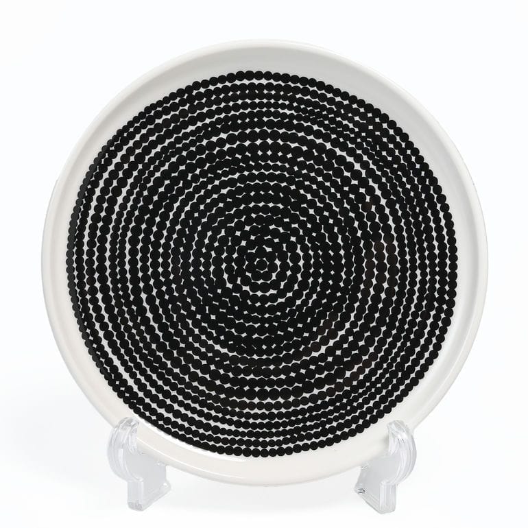 【名入れ可有料】マリメッコ marimekko プレート 13.5cm ラシィマット ブラック 69071 069071 190 小皿 スモール 洋食器 北欧食器 北欧デザイン 【スペシャルラッピング660円(別売り)】