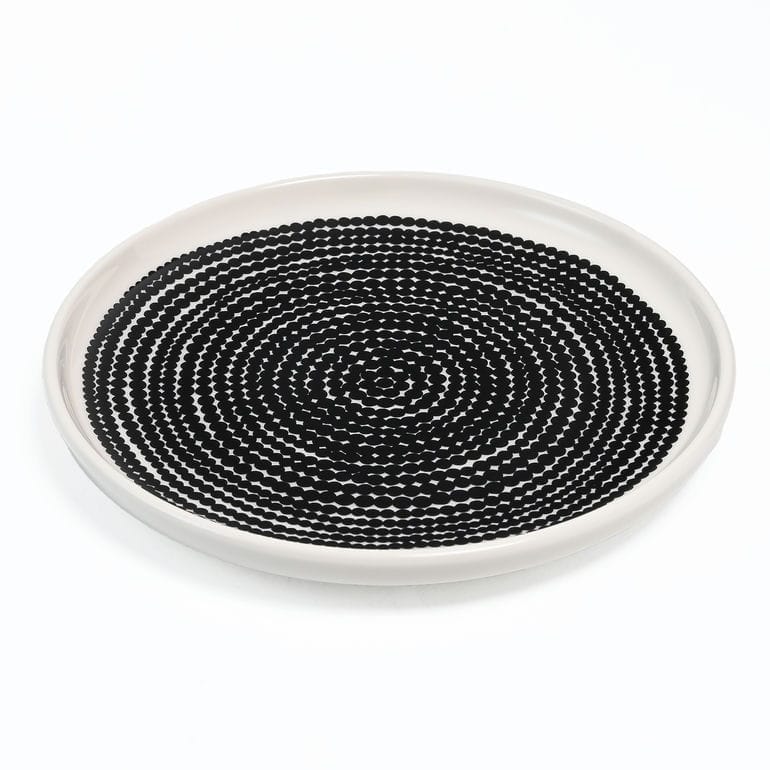 【名入れ可有料】マリメッコ marimekko プレート 13.5cm ラシィマット ブラック 69071 069071 190 小皿 スモール 洋食器 北欧食器 北欧デザイン 【スペシャルラッピング660円(別売り)】