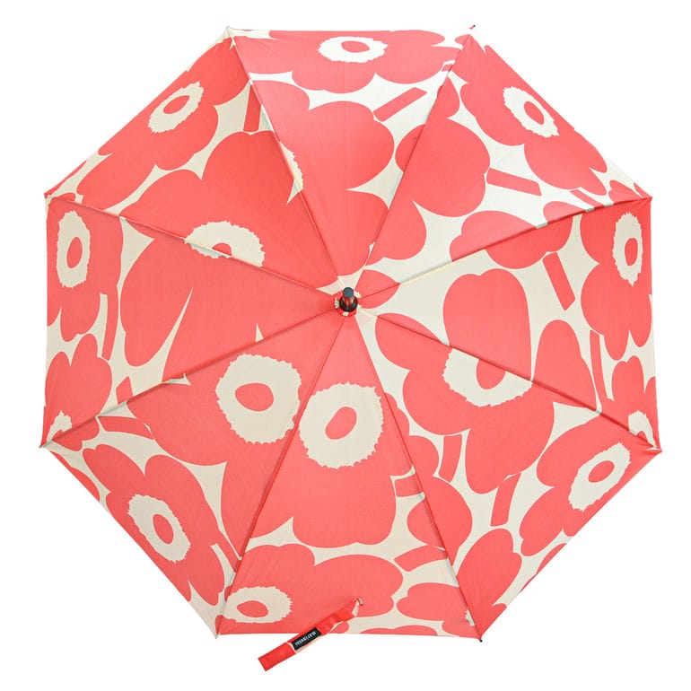 マリメッコ marimekko 傘 長傘 アンブレラ ジャンプ傘 雨傘 スティック ウニッコ コーラルレッド 94137 094137 383 北欧雑貨 北欧デザイン
