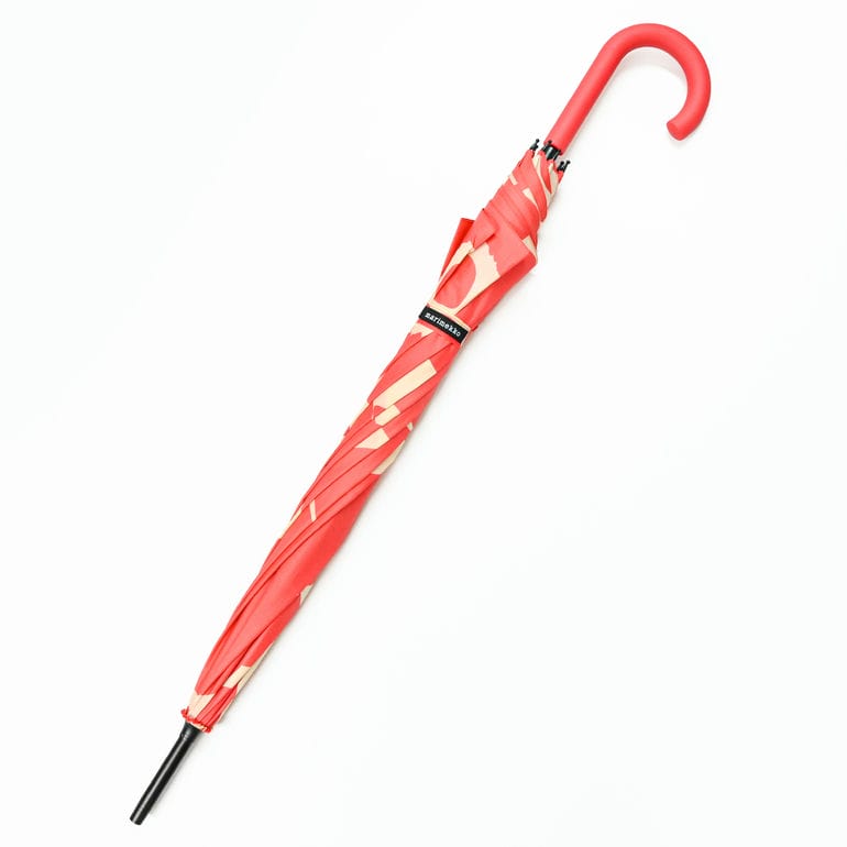 マリメッコ marimekko 傘 長傘 アンブレラ ジャンプ傘 雨傘 スティック ウニッコ コーラルレッド 94137 094137 383 北欧雑貨 北欧デザイン