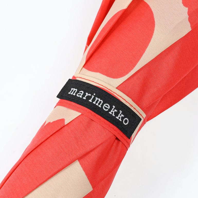 マリメッコ marimekko 傘 長傘 アンブレラ ジャンプ傘 雨傘 スティック ウニッコ コーラルレッド 94137 094137 383 北欧雑貨 北欧デザイン