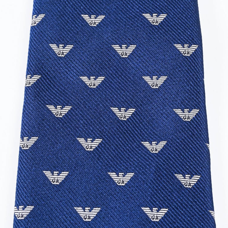 【名入れ可有料】エンポリオ アルマーニ EMPORIO ARMANI ネクタイ メンズ 大剣幅7.5cm シルク100% イーグルロゴ MADE IN ITALY 340075 3R616 05236<br>【スペシャルラッピング660円(別売り)】