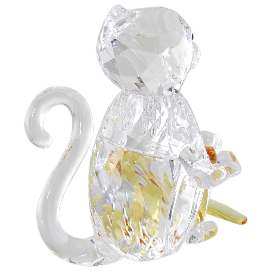 スワロフスキー SWAROVSKI フィギュリン サルとバナナ フィギュア
