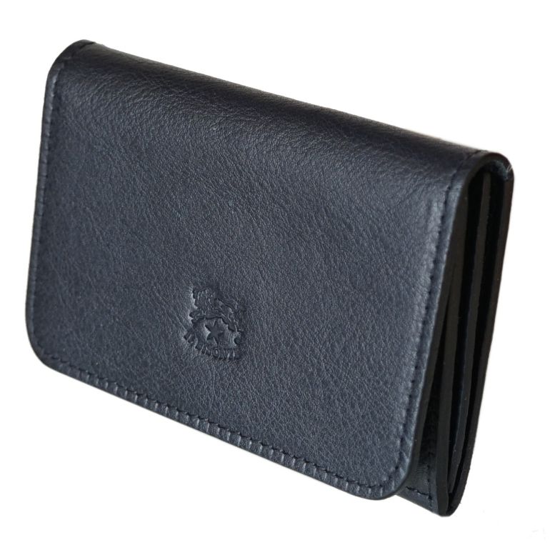 イルビゾンテ IL BISONTE カードケース メンズ レディース 名刺入れ バケッタレザー NAVY ダークネイビー C0470 P 137【スペシャルラッピング660円(別売り)】