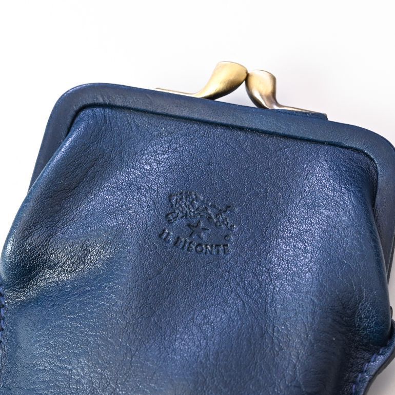 イルビゾンテ IL BISONTE メガネケース メンズ レディース バケッタレザー ブルー ネイビー SCA025PV0005BL137B(C0672P 866) 名入れ可有料 箔押し【スペシャルラッピング660円(別売り)】