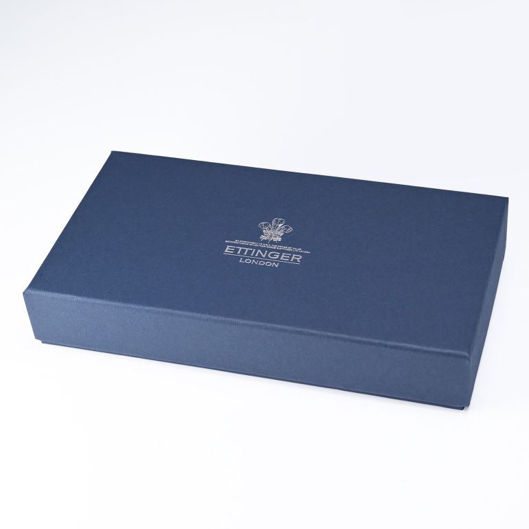 エッティンガー ETTINGER 長財布 ラウンドファスナー メンズ ロイヤルコレクション バイカラー ST2051EJR バイカラー STERLING PURPLE ブラック×パープル 【スペシャルラッピング660円(別売り)】