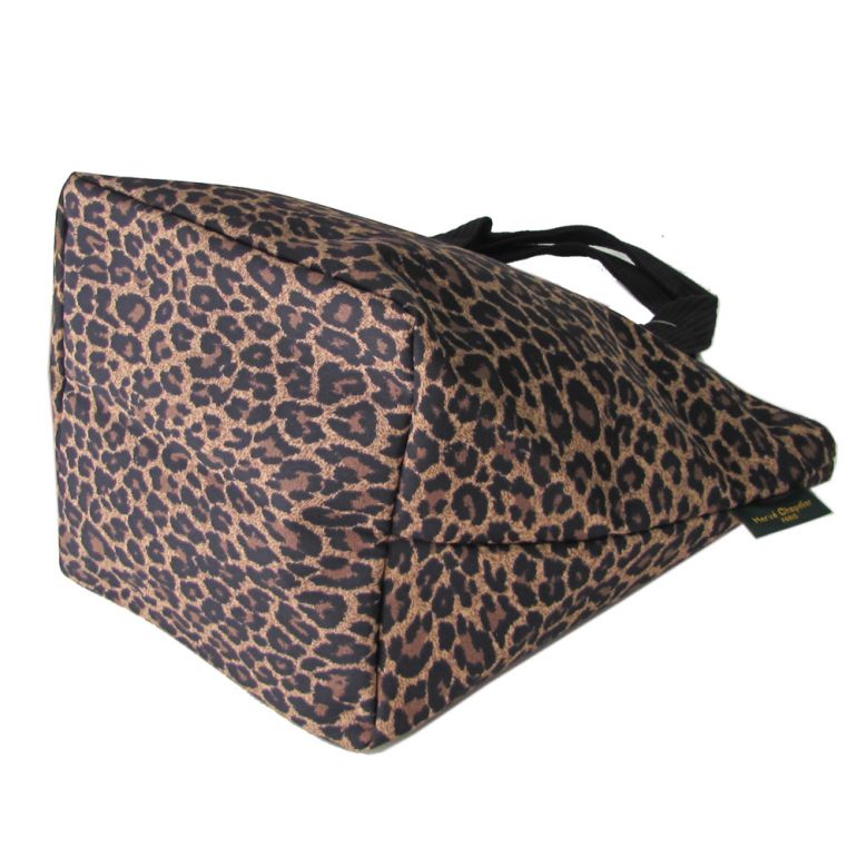 エルベシャプリエ トートバッグ レディース 舟形 M ナイロン パンサー ヒョウ柄 1027F F12