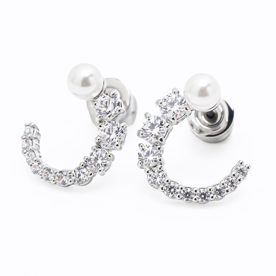 【新品】Swarovski シルバー フープピアス スワロフスキー SWAROVSKI ピアス 2023AW Dextera フープピアス クリア