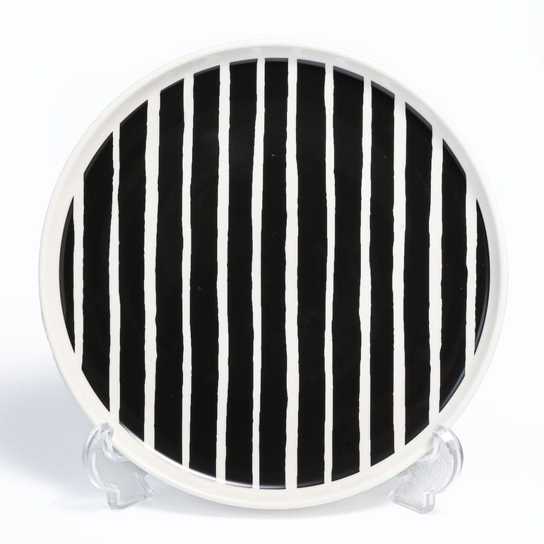【名入れ可有料】マリメッコ marimekko プレート 20cm ピッコロ LAUTANEN ブラック 73579 073579 190 大皿 洋食器 テーブルウェア 北欧食器 北欧デザイン【スペシャルラッピング660円(別売り)】