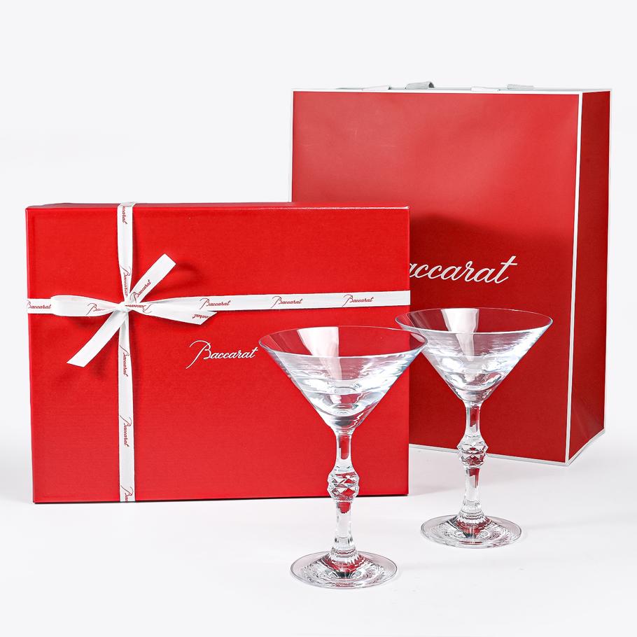 【名入れ可有料】バカラ Baccarat ギフトセット グラス ペア パッション マティーニグラス 17cm 2813132 クリスタル 食器 【熨斗対応】 洋食器 <br>【スペシャルラッピング660円(別売り)】