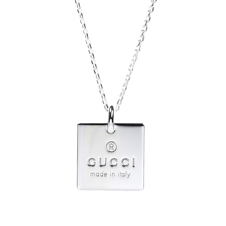 GUCCIネックレス 名入れ可有料】グッチ GUCCI ネックレス トレードマークスクエア