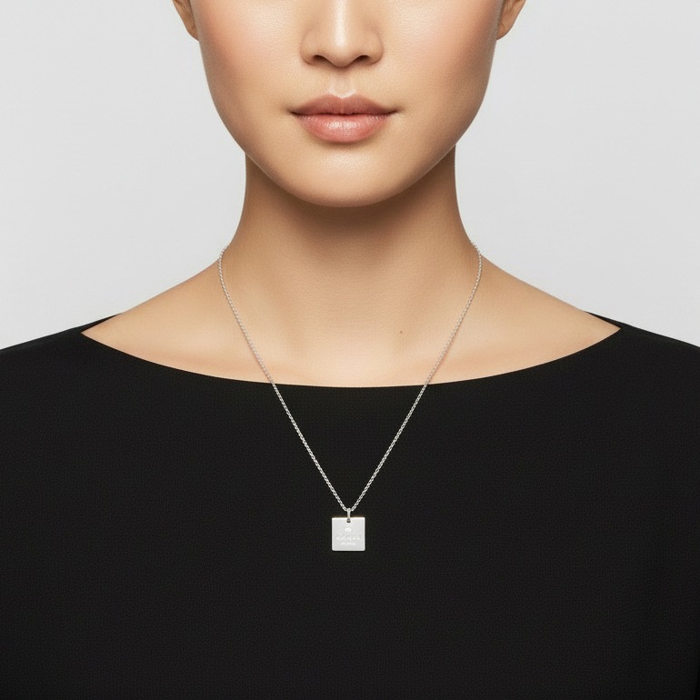 名入れ可有料】グッチ GUCCI ネックレス トレードマークスクエア