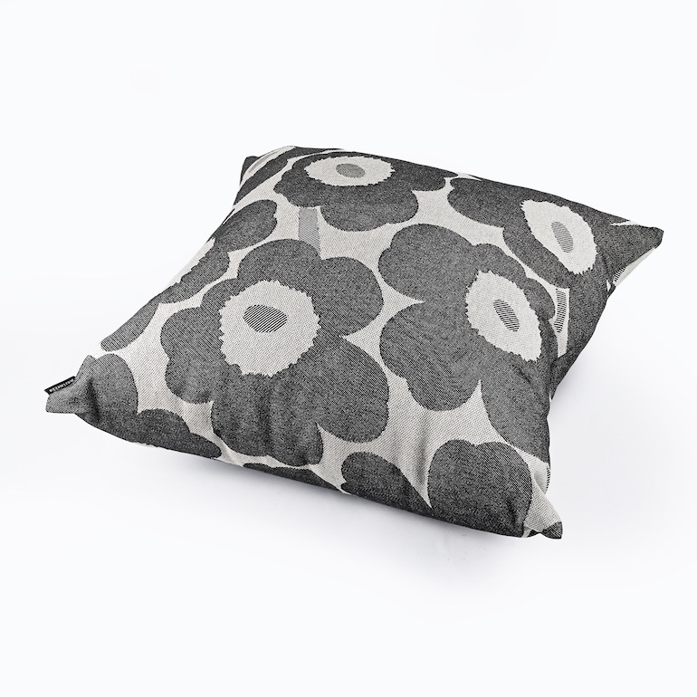マリメッコ marimekko クッションカバー 47×47cm ピエ二 ウニッコ オフホワイト チャコール サンド 73615 073615 198 北欧雑貨 北欧デザイン ネコポス限定 送料無料<br>【スペシャルラッピング660円(別売り)】