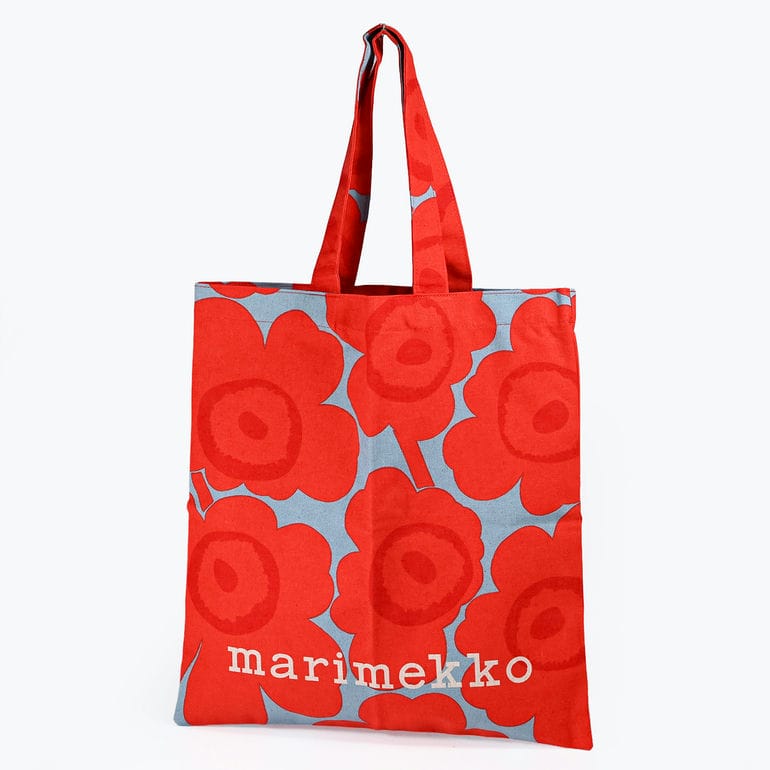 マリメッコ marimekko トートバッグ ヴァンカ Vankka ウニッコ ファブリックバッグ レディース レッド ライトブルー 95321 095321 537 北欧雑貨 北欧デザイン