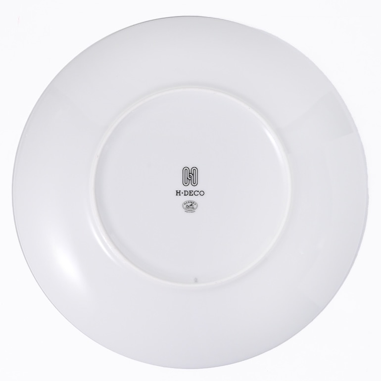 エルメス HERMES Hデコ 037107P2 21.5cm デザートプレート No2 ペア 中