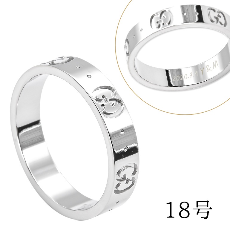 【未使用】正規品 グッチ リング 指輪 18号 メンズ レディース シルバー グッチ GUCCI リング ジュエリー 18号 メンズ レディース 指輪 結婚