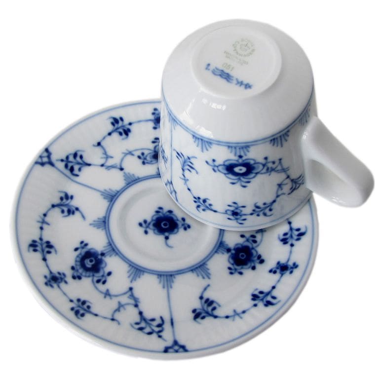 2個セット ロイヤルコペンハーゲン ブルーフルーテッド プレイン