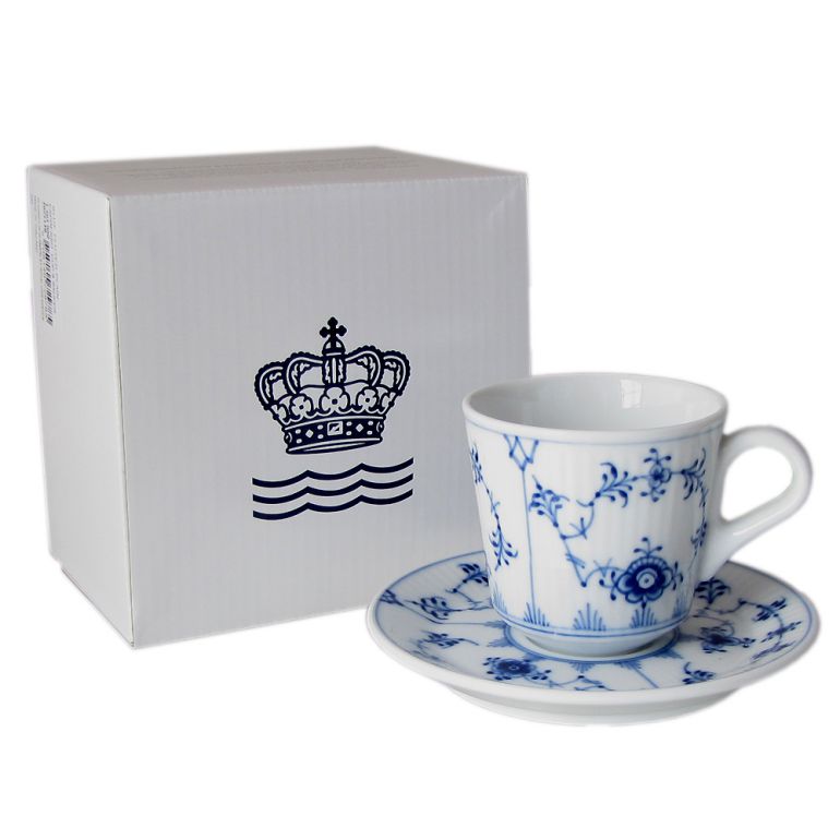 2個セット ロイヤルコペンハーゲン ブルーフルーテッド プレイン