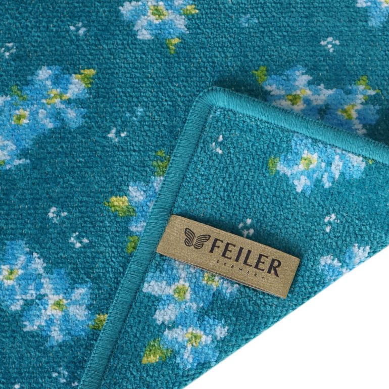 【B品】新品◆フェイラー FEILER◆ハンドタオル◆ハイジ◆ブルー フェイラー FEILER ハンカチ ハンドタオル 25cm レディース スイート
